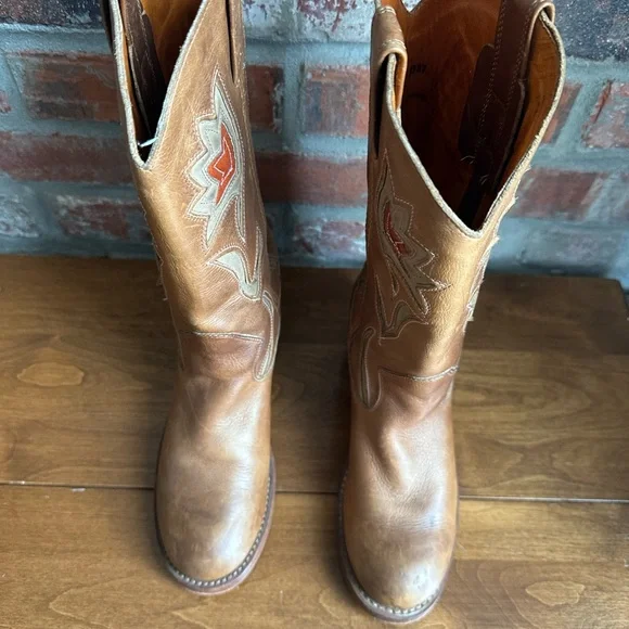 Frye Women's Tan Leather Western Boots - Picture 8 of 8